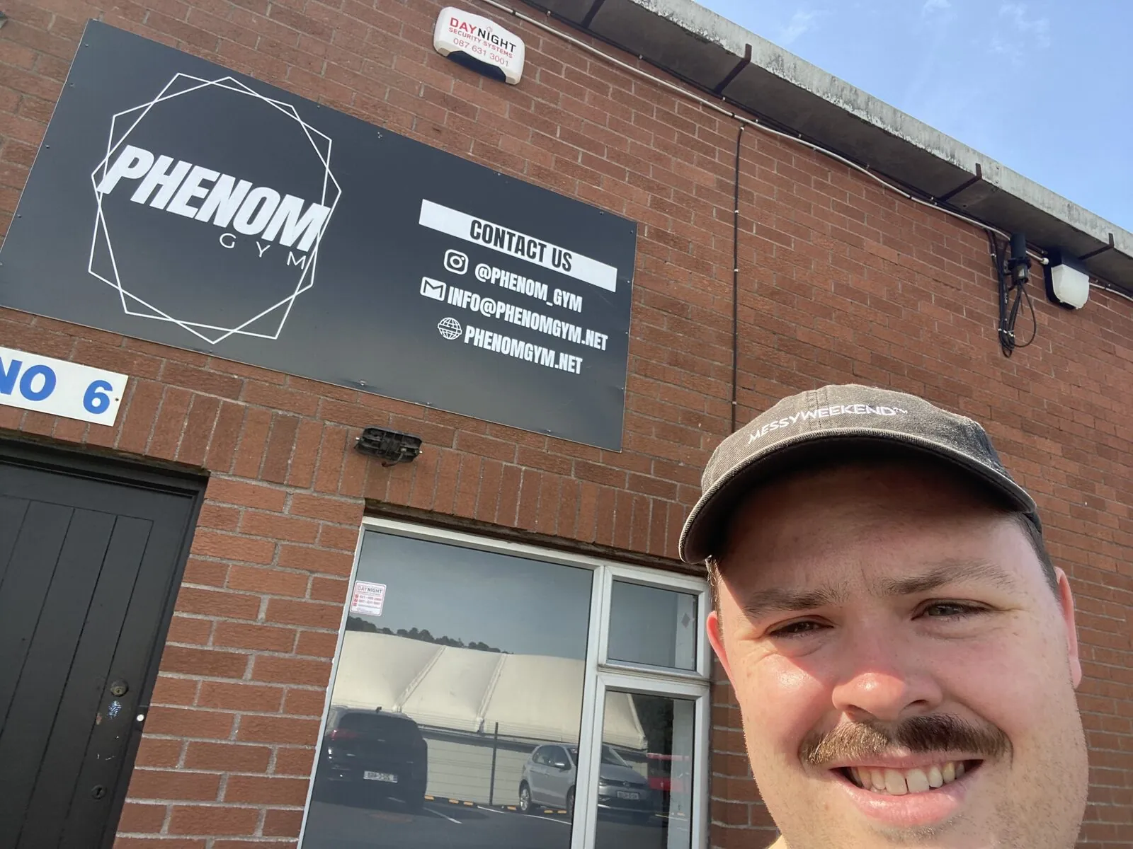 Charlie outside Phenom Gym, Cork