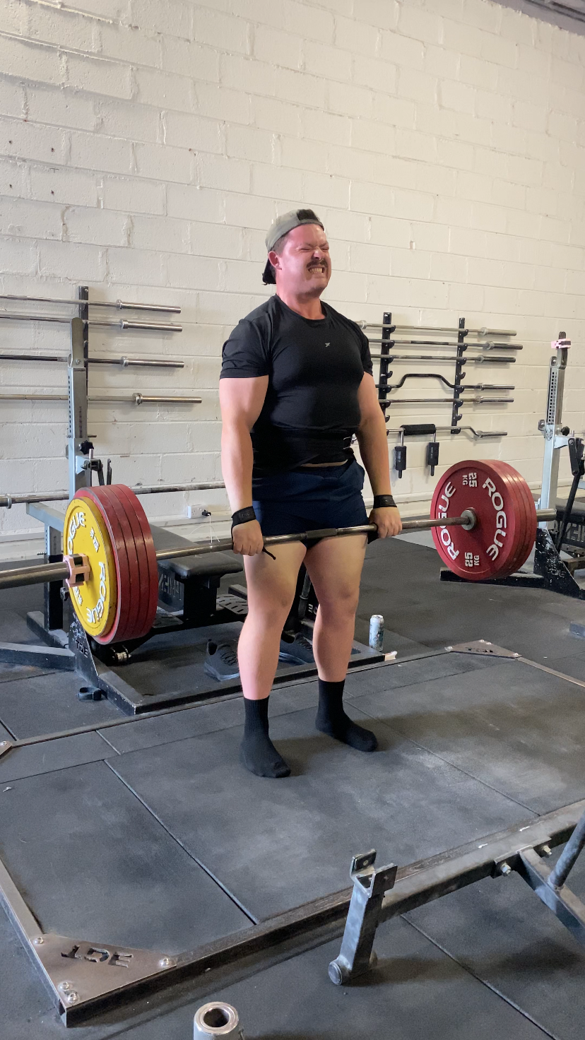 Charlie deadlifting at Phenom Gym, Cork